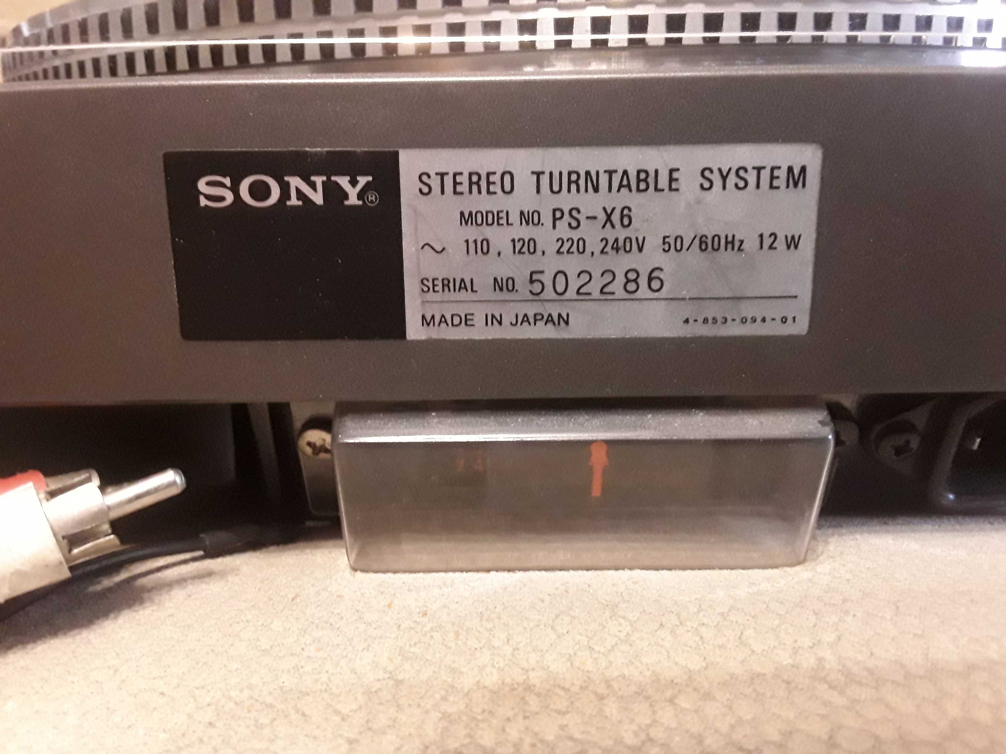 Проигрыватель винила SONY  PS-X6  (Quartz, DD, Made in Japan)