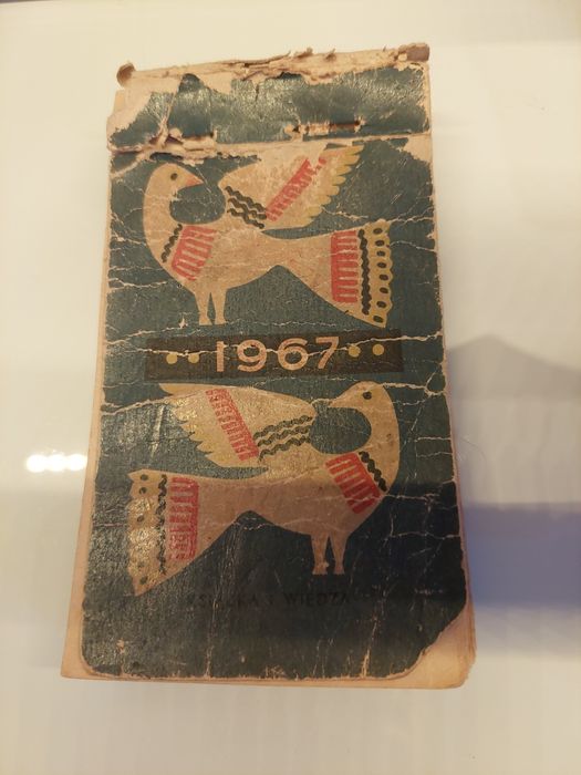 Oryginalna kartka z kalendarza 1967 do 2025
