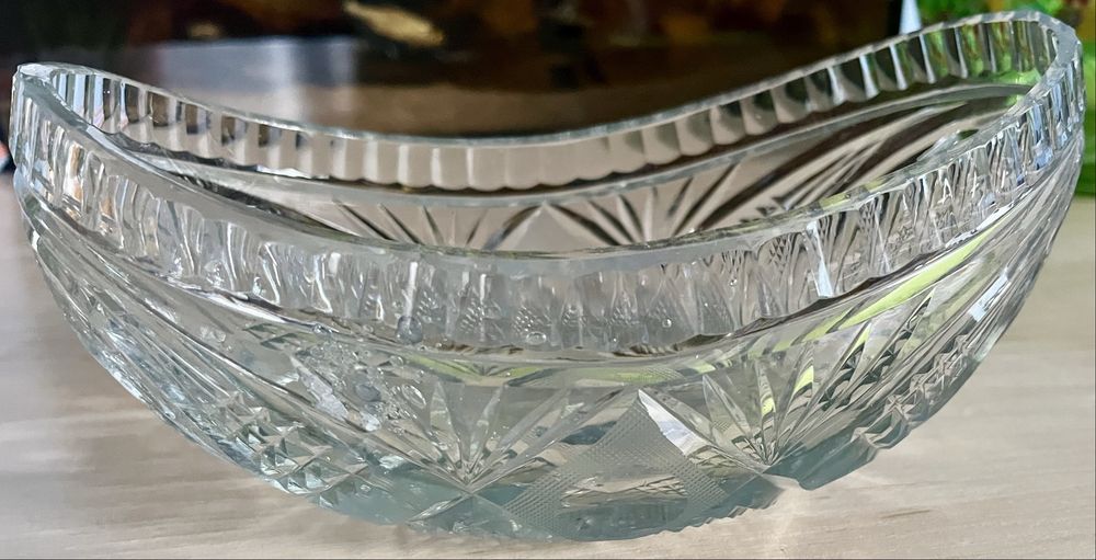 Misa kryształ gondola żardiniera patera PRL wazon ew zamiana akwarium