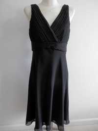 Sukienka Balowa Wieczorowa Imprezowa Klubowa Zwiewna Czarna L/XL