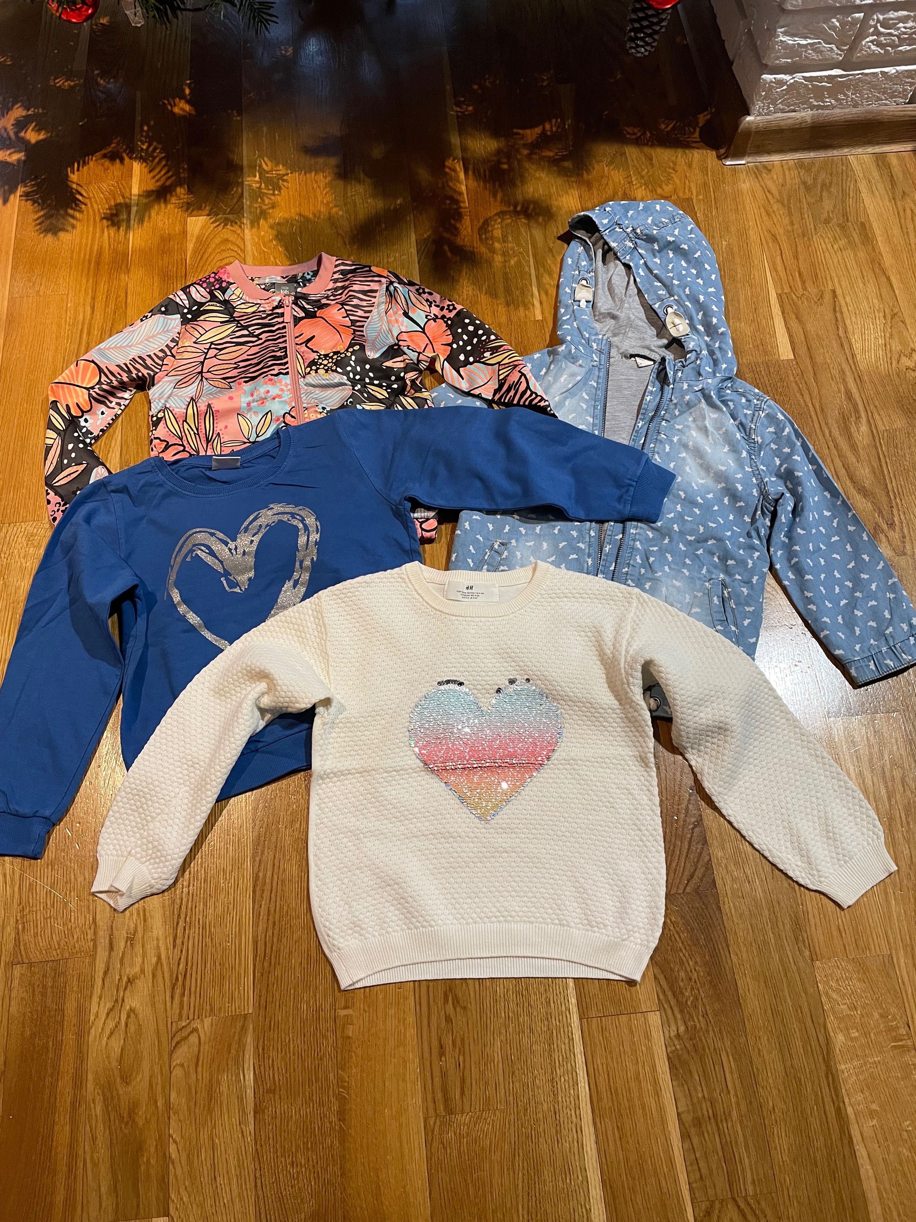 Bluza, sweterek, kurtki dziewczynka 116