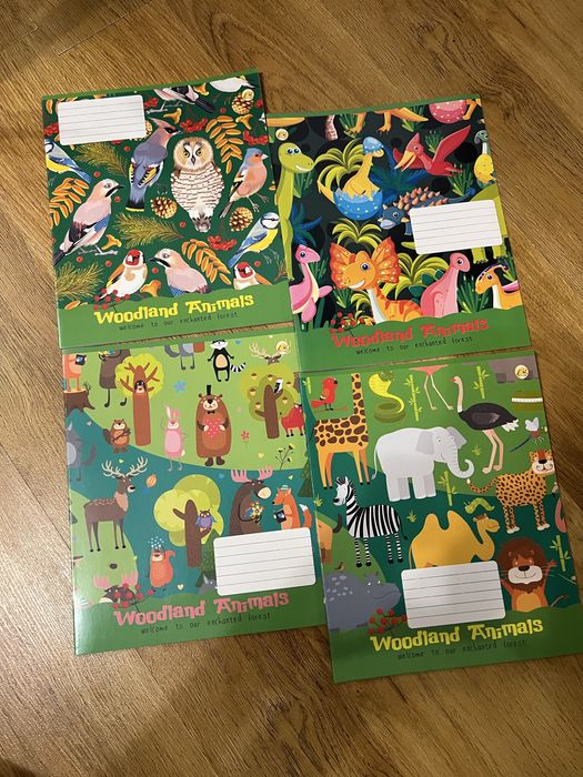 Зошити на 12 аркушів в косу лінію