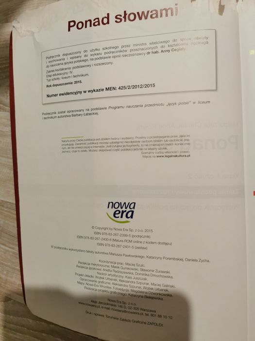 Ponad słowami klasa 1 część 2