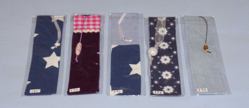 Marcadores para livros em tecido (NOVOS)