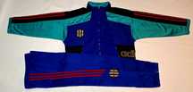 Adidas lata 80 haftowany emblemat - zamki YKK komplet kolekcjonerski