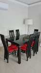 Mesa de jantar extensivel e cadeiras