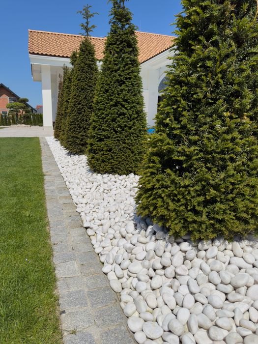 Kamień ozdobny biały otoczak Thassos | 1000 kg | Szybka dostawa !