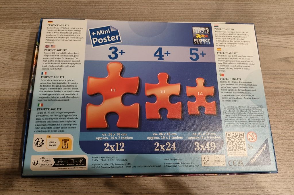 Puzzle Ravensburger Psi Patrol  3x49 elementów