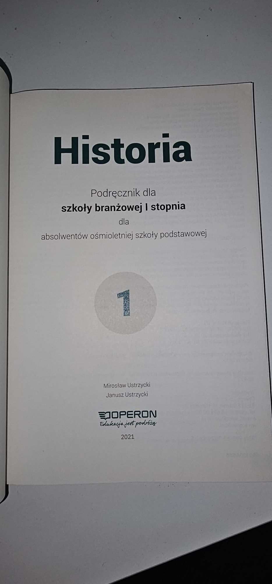 Historia dla szkoły branżowej I stopnia