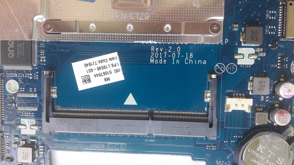 Материнская плата ноутбука HP 250G6 Celeron N3060 (2.48 ГГц)/La-E811p