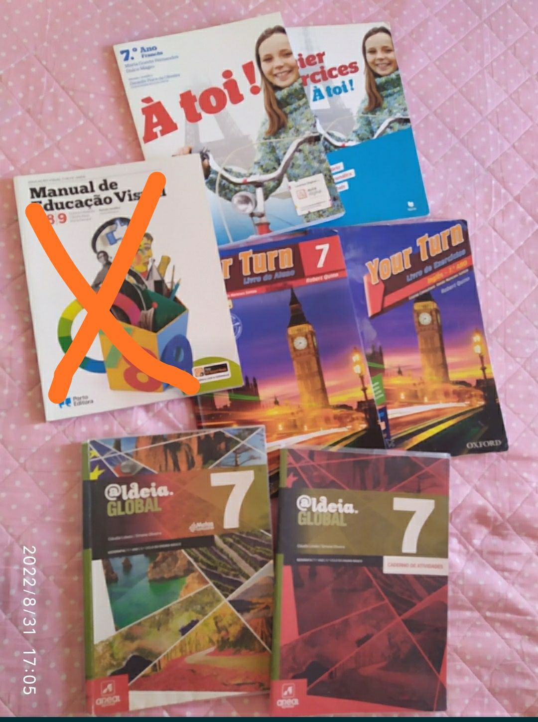 Livros escolares 7 ano