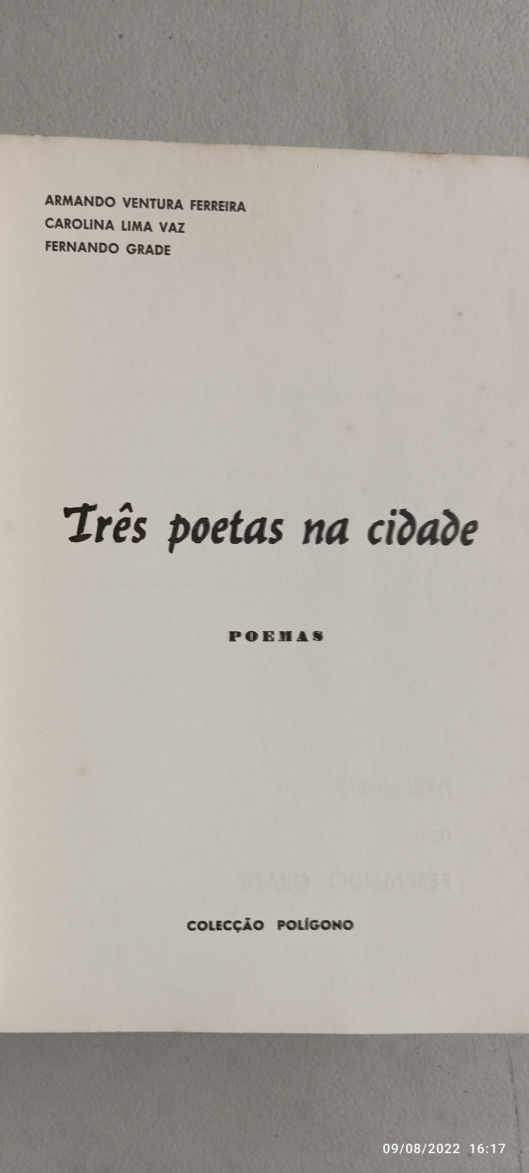 Livro Ref Par1 - Vários autores  - Três poetas na cidade