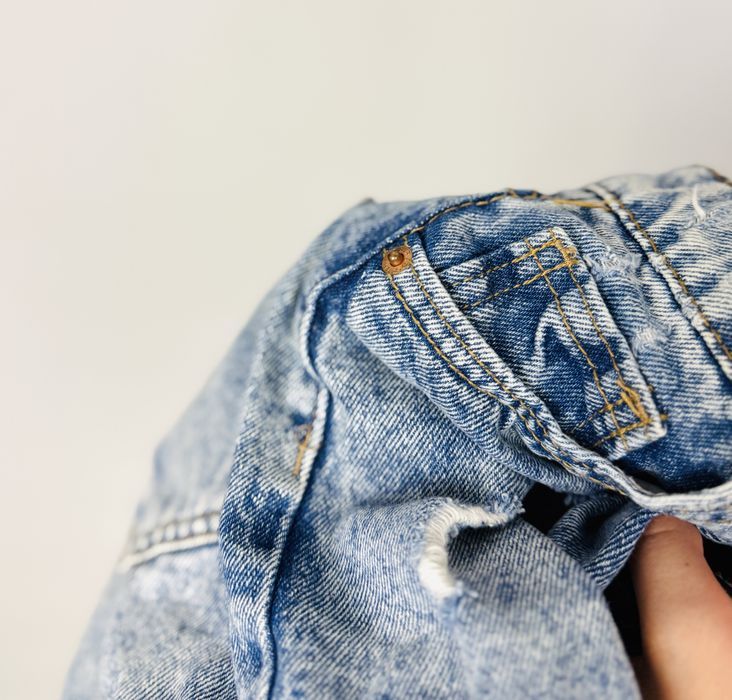 Niebieskie jeansowe szorty z wysokim stanem XS 34 FB Sisters