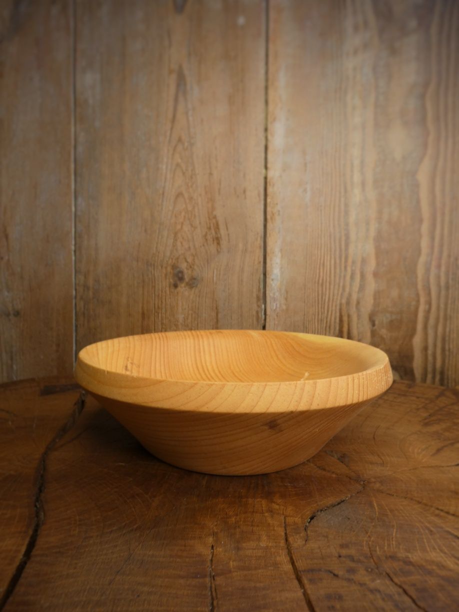 Miska drewniana sosna wejmutka handmade wooden bowl boho rękodzieło