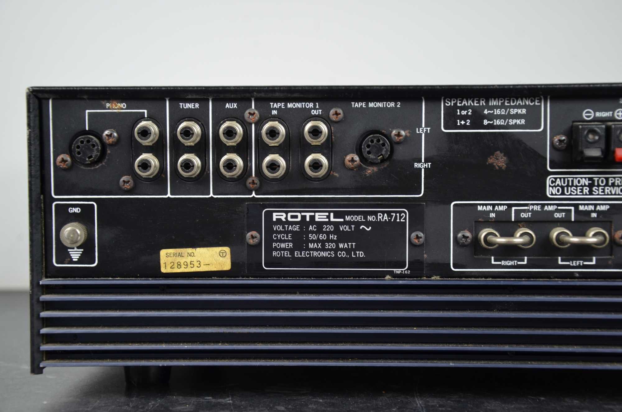 Wzmacniacz ROTEL RA-712 Stereo rarytas vintage