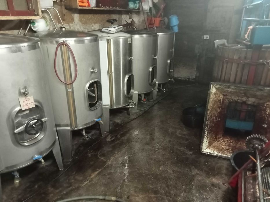 Cubas em inox para vinho 550L e 1000L