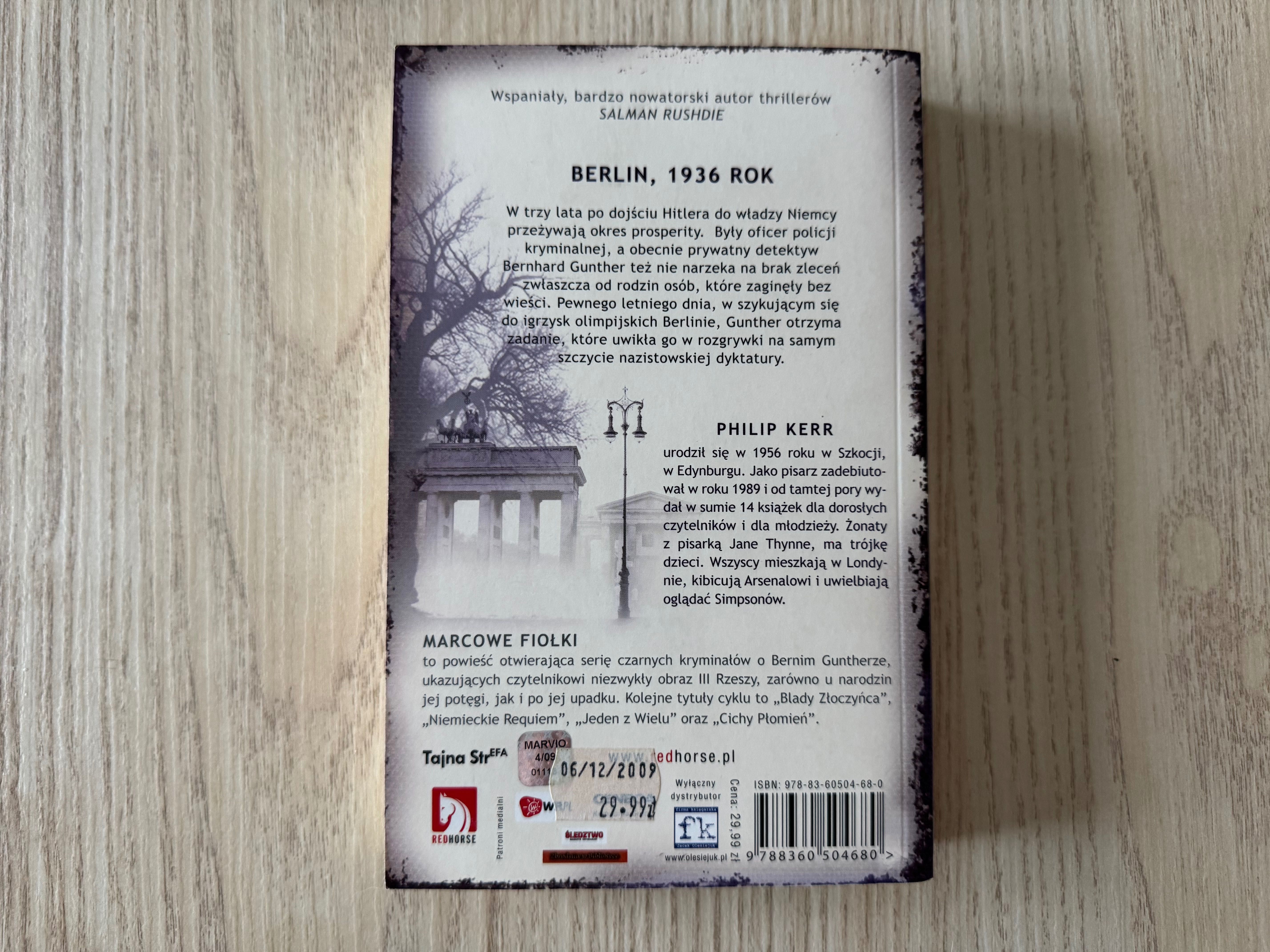 Marcowe fiołki - Philip Kerr - kryminał