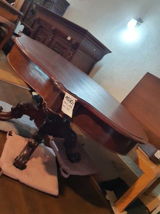 Ława drewniana lite drewno rzeźbiona stylowa elegancka FV DOWÓZ