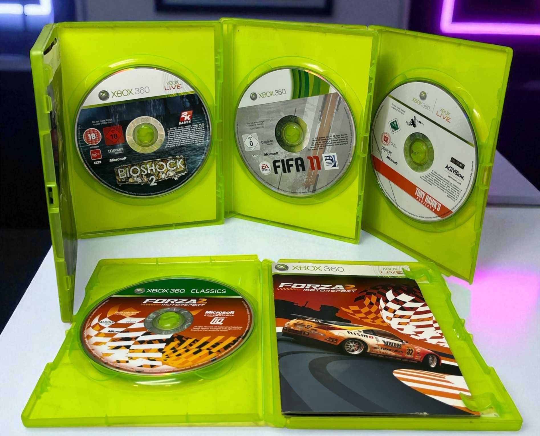 Konsola XBOX360 _ 2xpad, kinect, gry, okablowanie