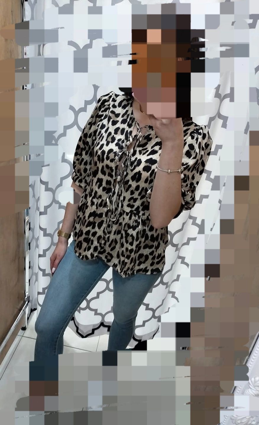 Bluzka w panterkę S/M