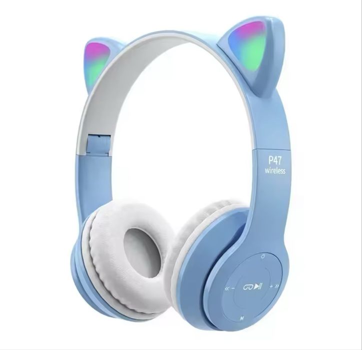 Słuchawki nowe bezprzewodowe kocie uszy