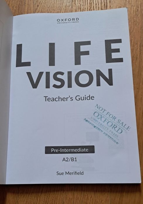 Life vision Teacher's Guid poziom A2/B1