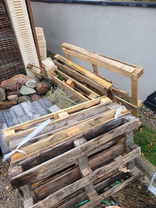 Drewno, palety resztki rozne i plyty osb