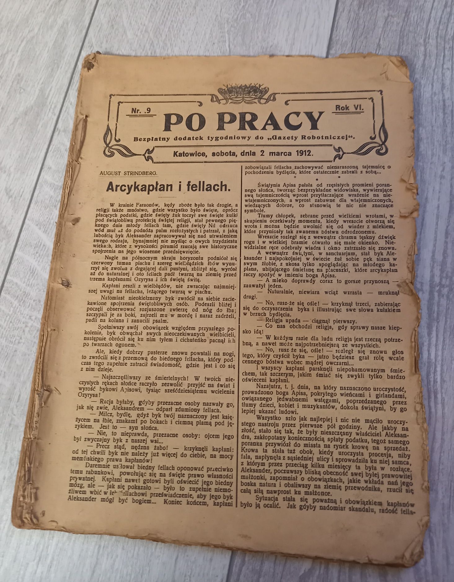 Po pracy Gazeta robotnicza 1912 Katowice