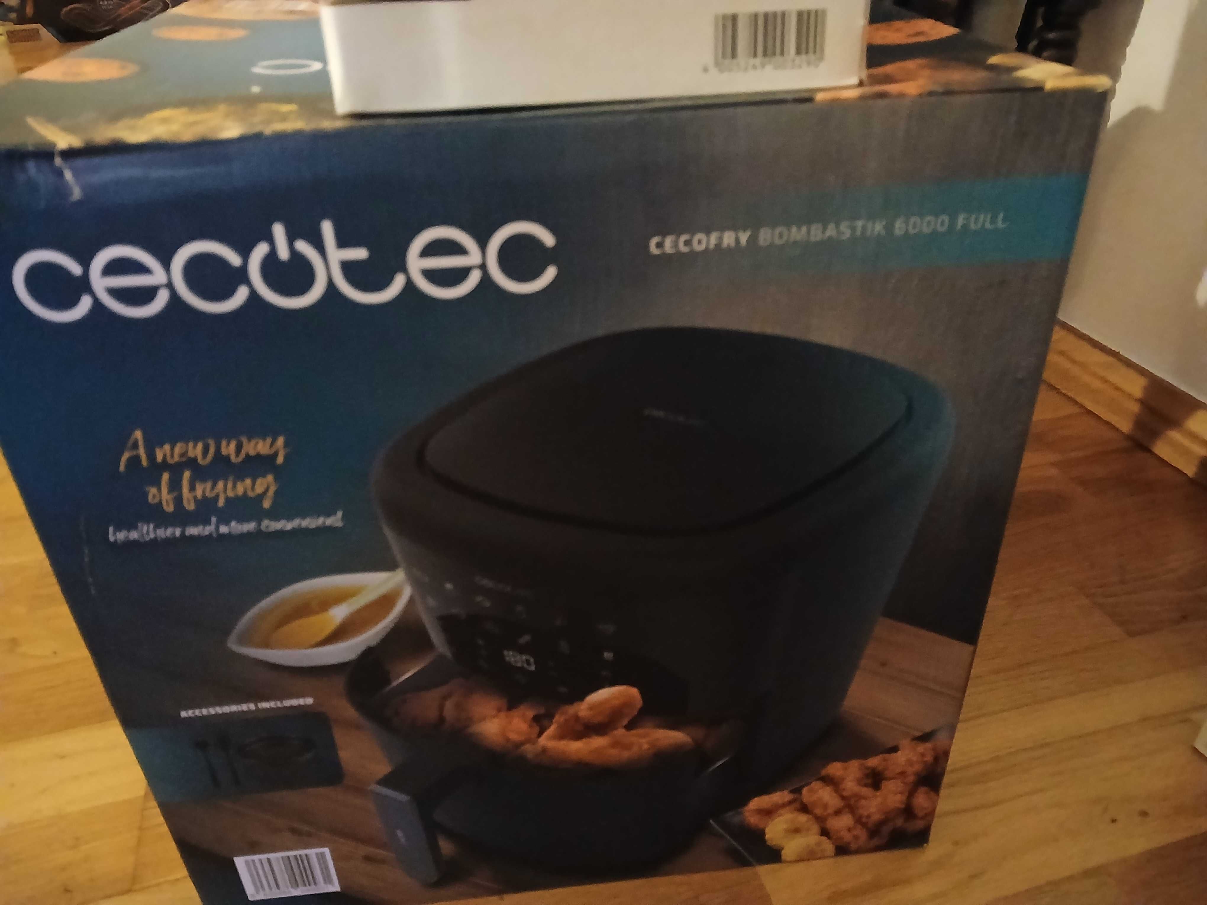 Airfry cecotec nova com garantia, na caixa