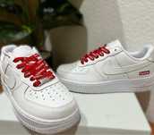 ButyDamskie Nike_Air_Force_1_Low_Supreme_White R.37.5