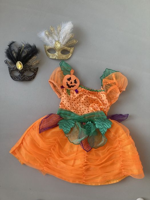 Strój karnawałowy halloween dynia 80/86 cm