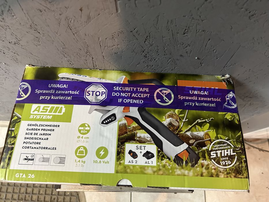 Pilarka akumulatorowa sthil nowa z 2 akumulatorami i dowod zakupu