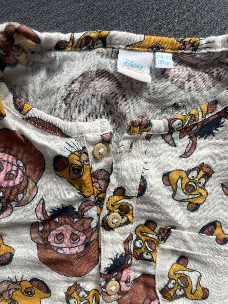 Piękna dziecięca chłopięca koszula Król Lew rozm 98