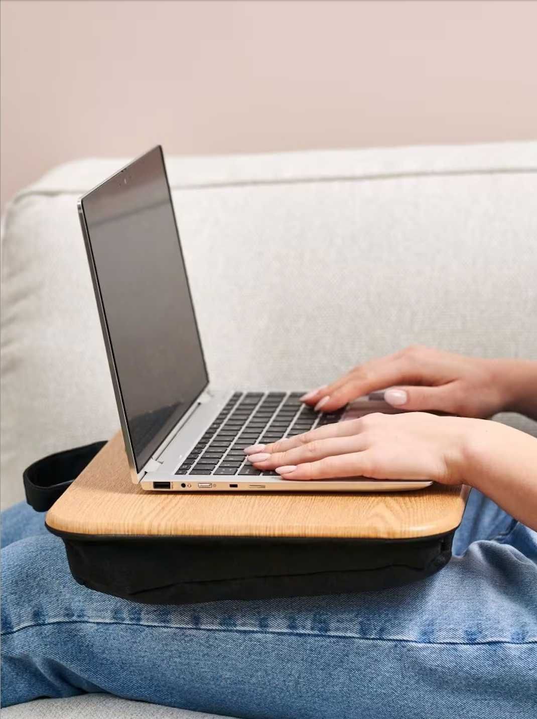 Podstawka na laptopa bambusowa lekka 44x30cm do łóżka kanapy dom biuro