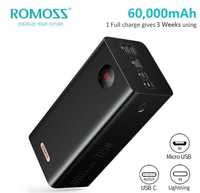 Оригинал Romoss 60000 mah, powerbank, повербанк Baseus