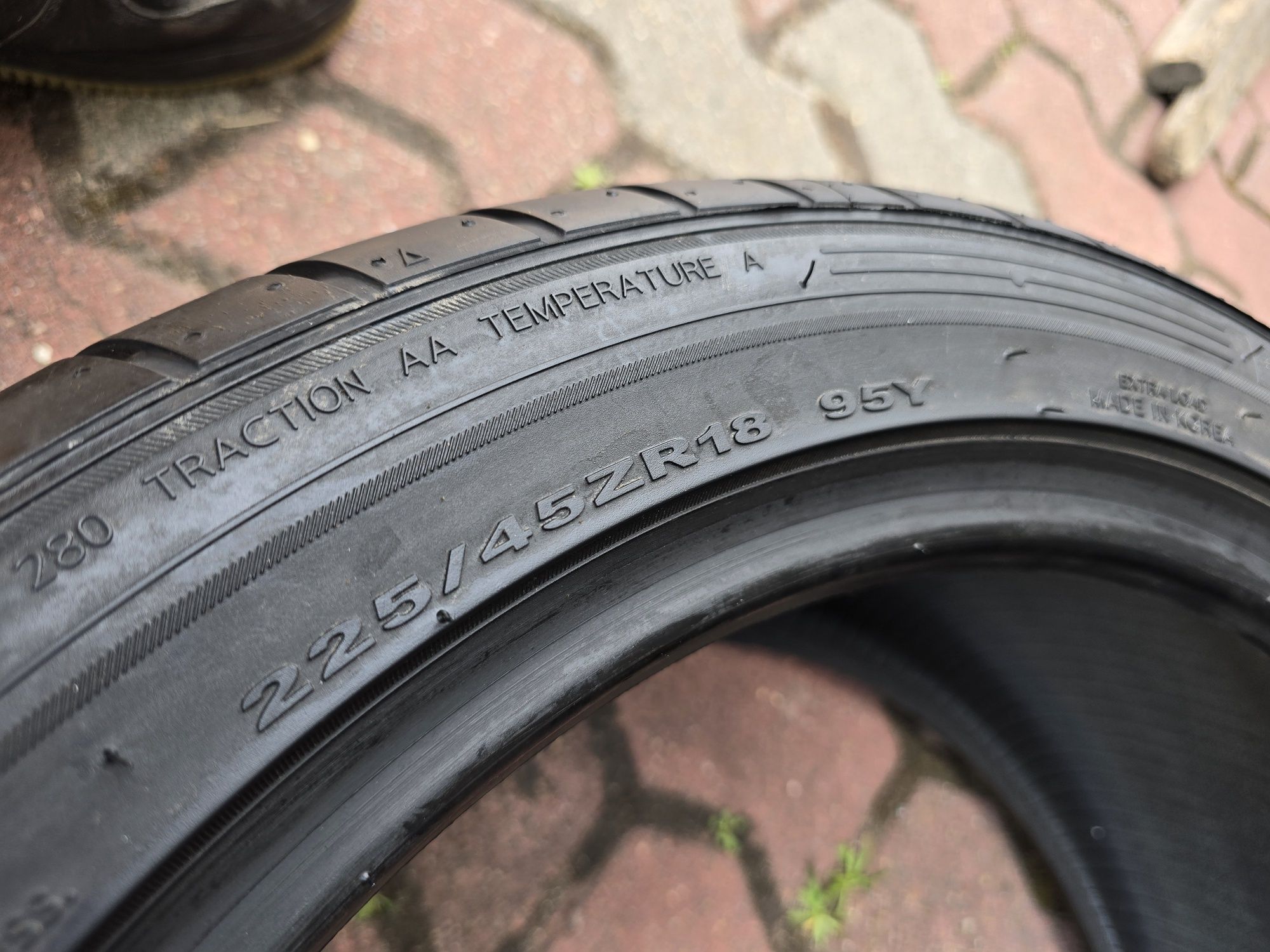 Para nowych opon letnich 225/45R18 95Y Hankook Ventus S1 Evo