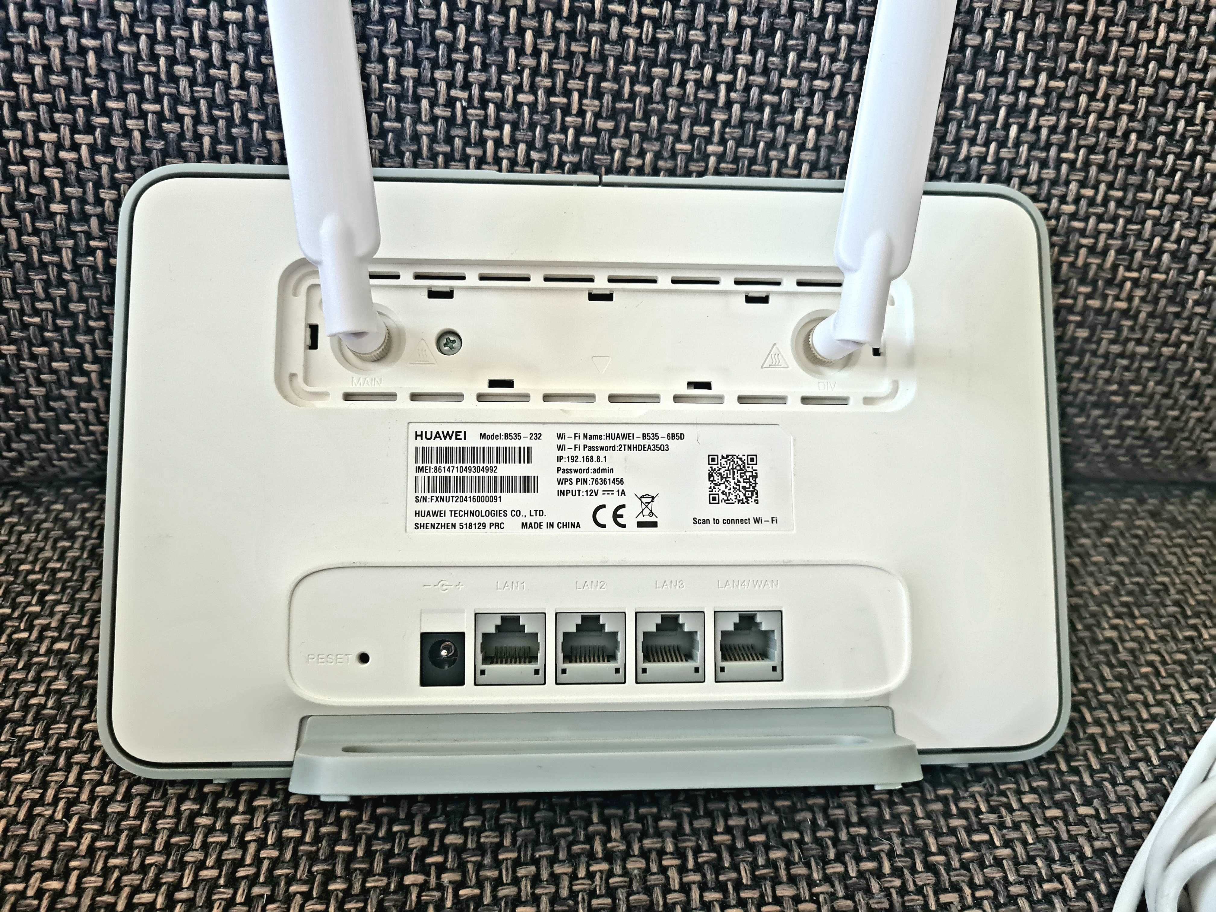 Huawei B535 Router 4G 3 pro bez simlock Anteny LTE cat7 wifi karta SIM