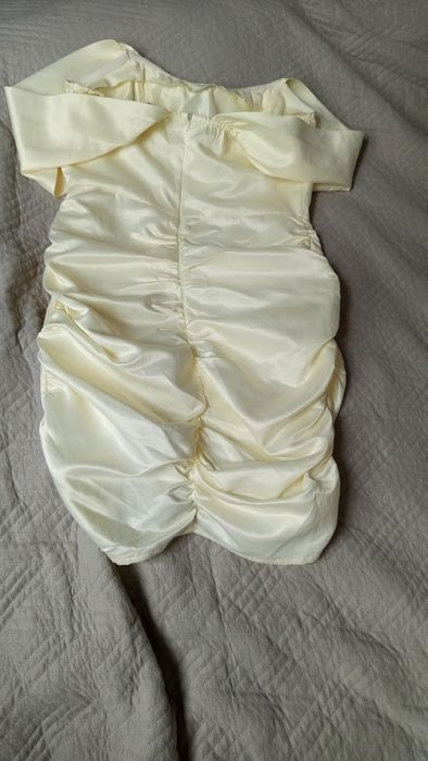 Молочна корсетна сукня весільна вечірня L XL фотосесія Новий рік розпи