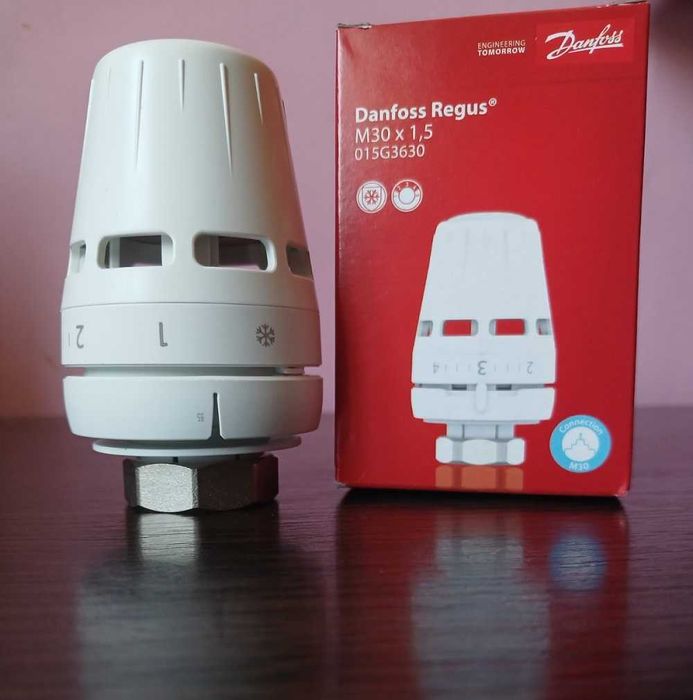 Термоголовки Danfoss Regus M30x1.5, вбудований датчик