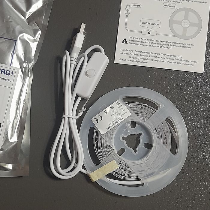 Led лента с выключателем. 5м.
