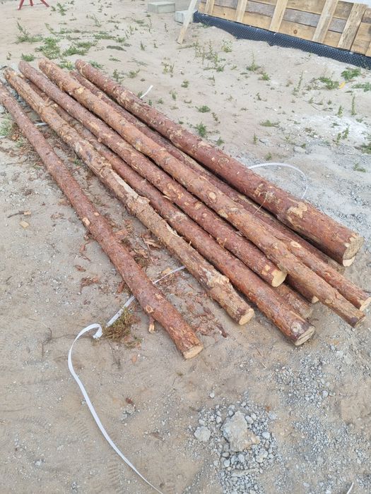 Stemple budowlane drewniane nowe 3m- 11 szt