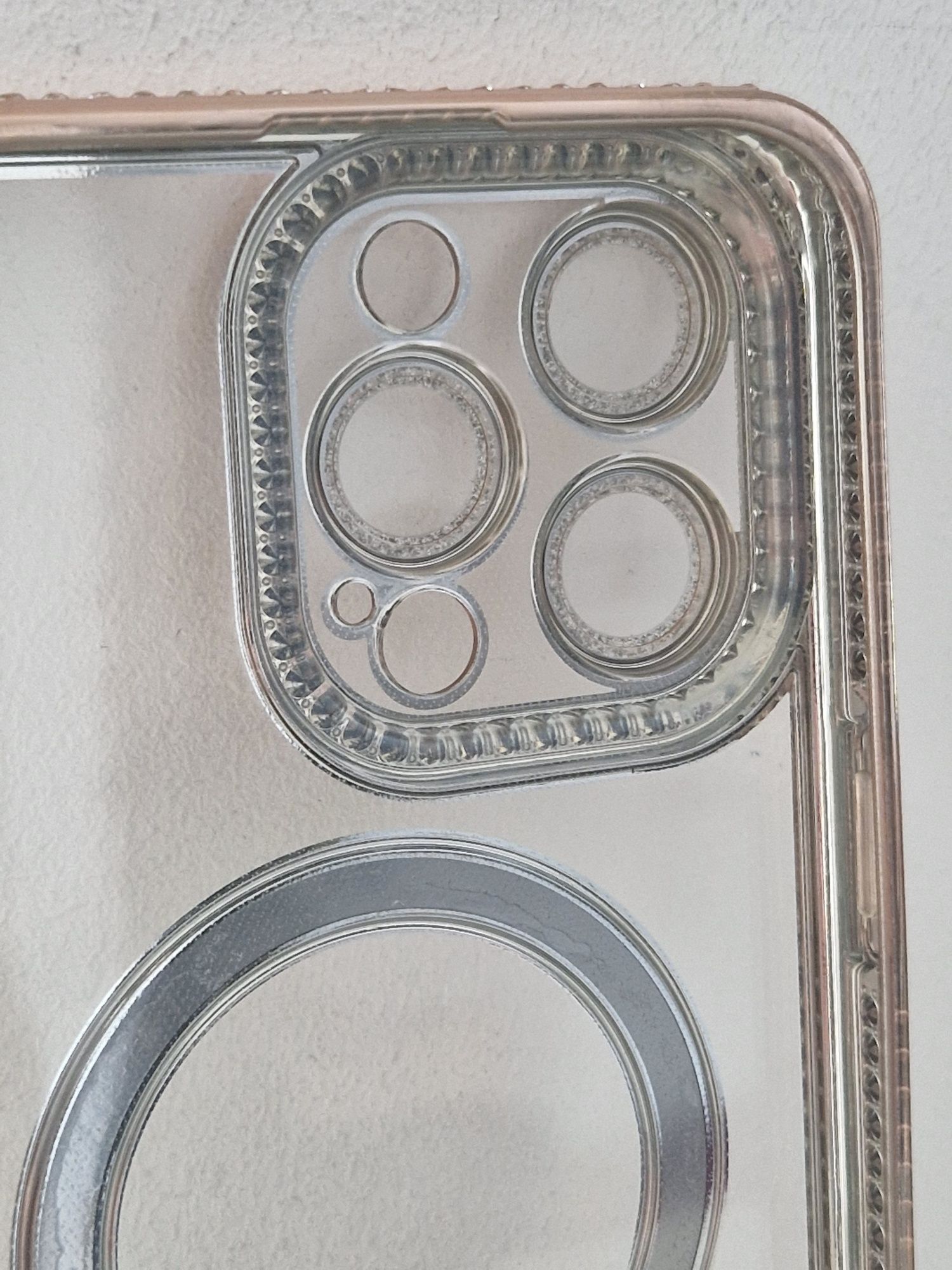 Bling Magsafe Case do Iphone 15 Pro Max złoty