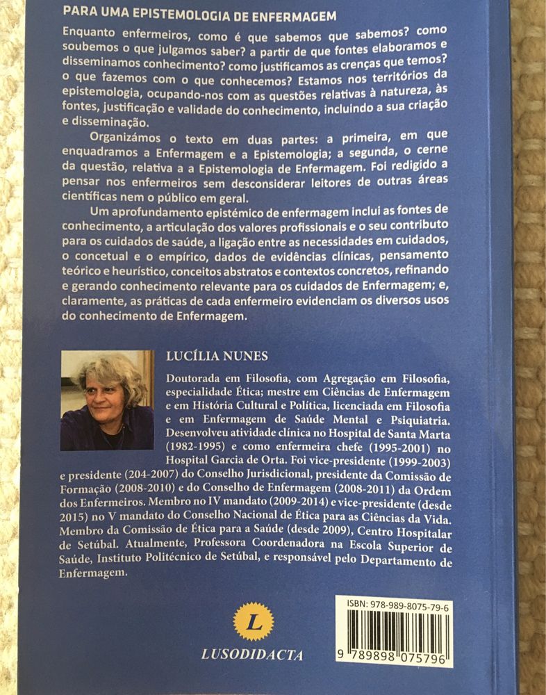 "Para uma Epistomologia da Enfermagem " de Lucília Nunes