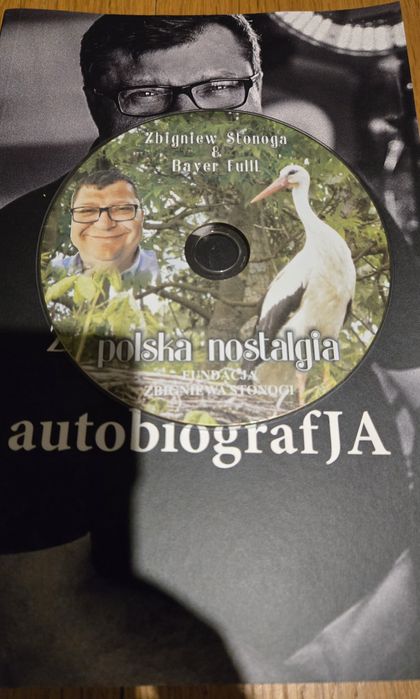 Książka Autobiografia Zbigniew Stonoga dedykacja auograf płyta
