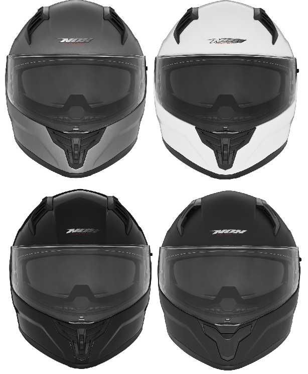 Kask motocyklowy na motor,ścigacz skuter z blendą, spojler Nox N401