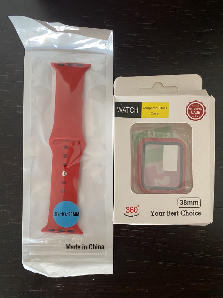 Apple watch 38mm capa e pulseira novas seladas