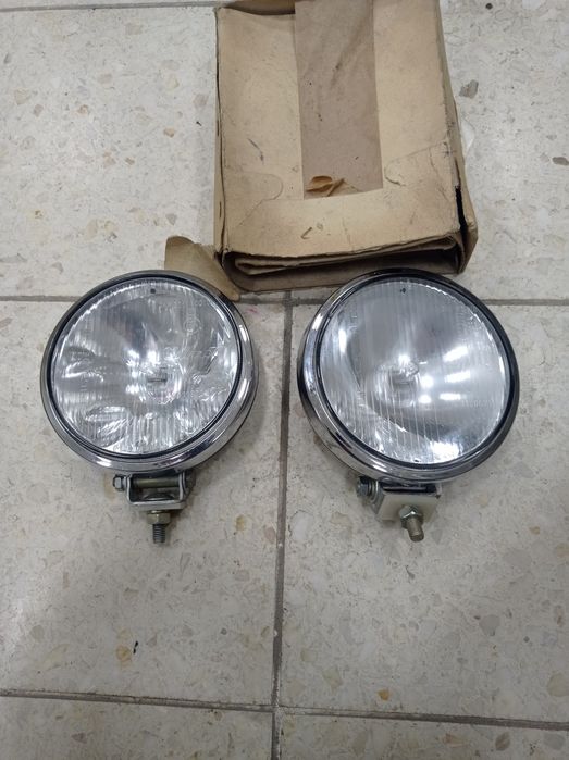 Halogeny okrągłe Zelmot. Fiat 125p, Syrena 105, Żuk. Komplet 2szt. Now