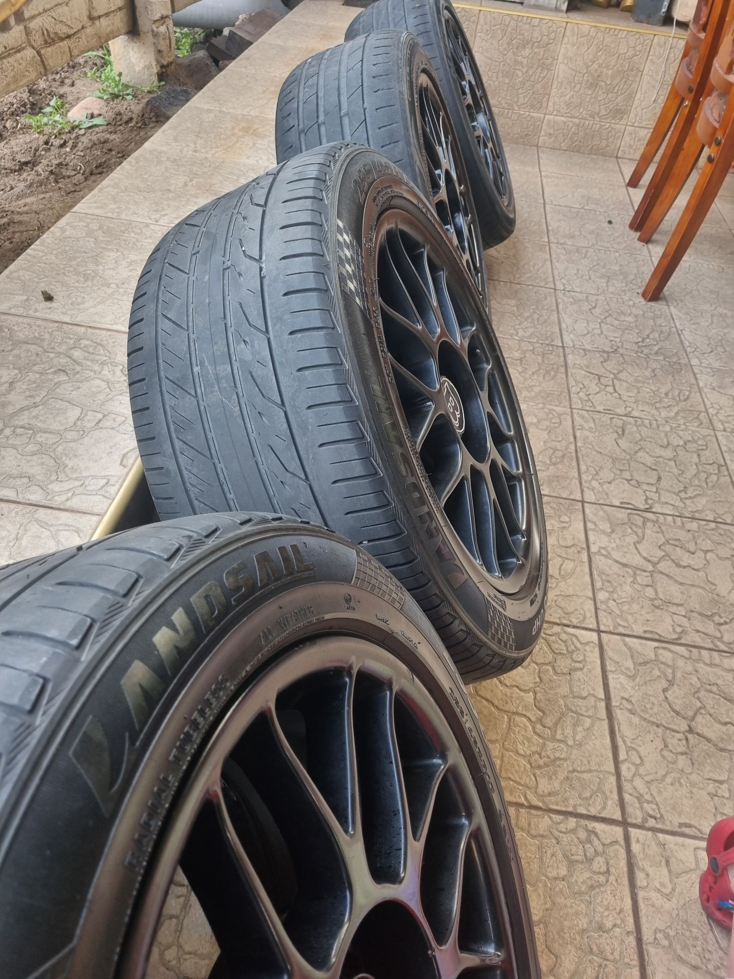 Диски BBS R17 разноширокие оригинал с резиной