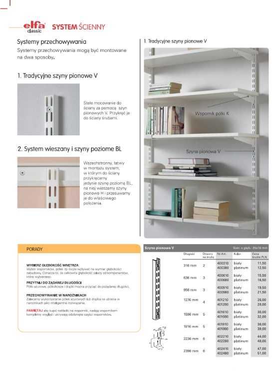 ELFA system szafa garderoba pralnia sklep magazyn akcesoria