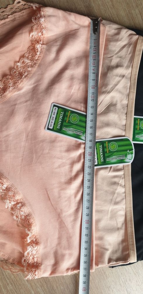 5×bambusowe Damskie majtki figi z koronką XL /2 XL